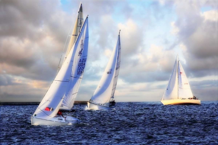 Picture of SAILING AT SUNSET I