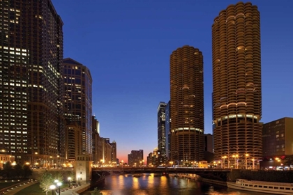 Picture of CHICAGO RIVER DUSK I