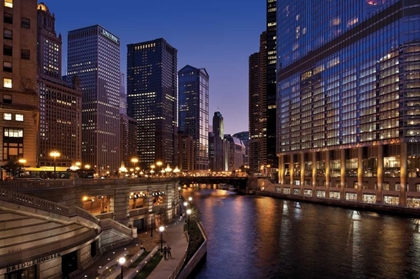 Picture of CHICAGO RIVER DUSK II