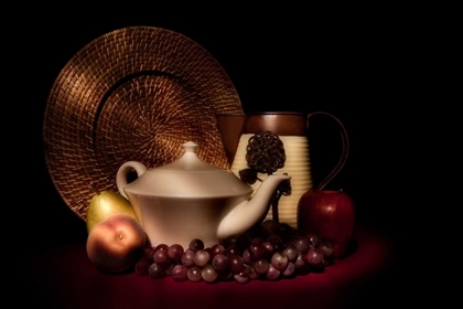 Picture of TEAPOT WITH FRUIT STILL LIFE