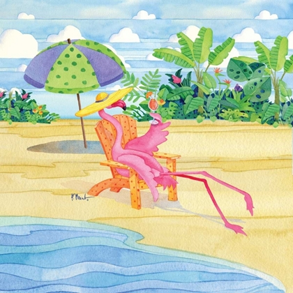 Picture of BEACH CHAIR FLAMINGO