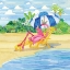 Picture of DECK CHAIR FLAMINGO