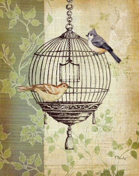 Picture of BOTANICAL BIRDCAGE I