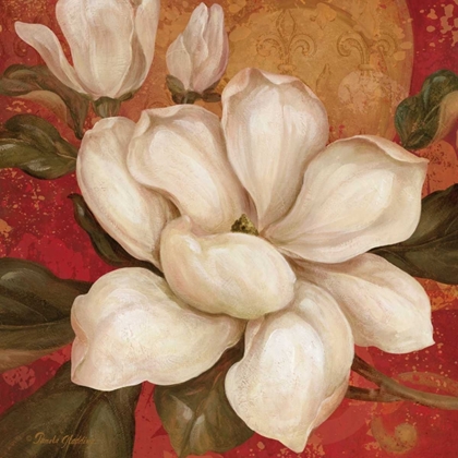 Picture of MAGNOLIA ON RED I