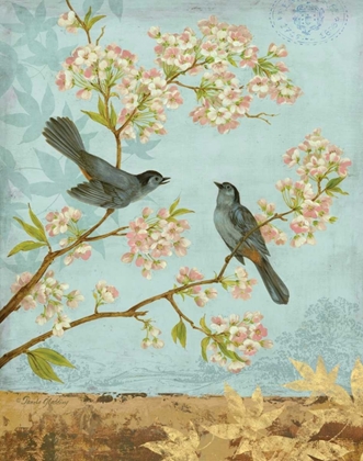 Picture of CATBIRDS AND BLOOMS