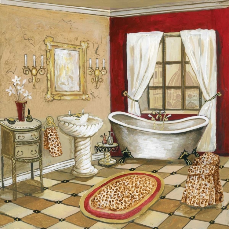 Picture of LEOPARD FLORENTINE BATH