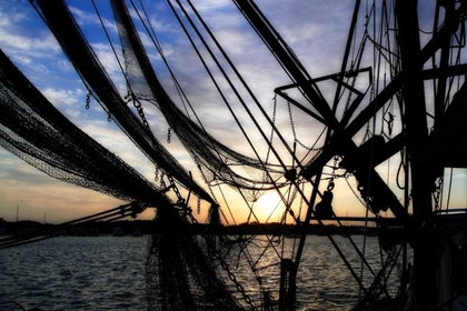 Picture of SHRIMPERS AT SUNRISE II