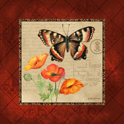 Picture of BUTTERFLY AND POPPIES