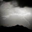 Picture of MOUNTAIN LIGHTNING SQ. BW