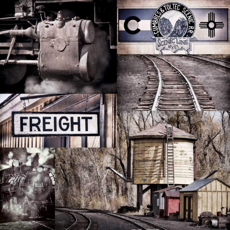 Picture of HISTORIC TRAIN COLLAGE I