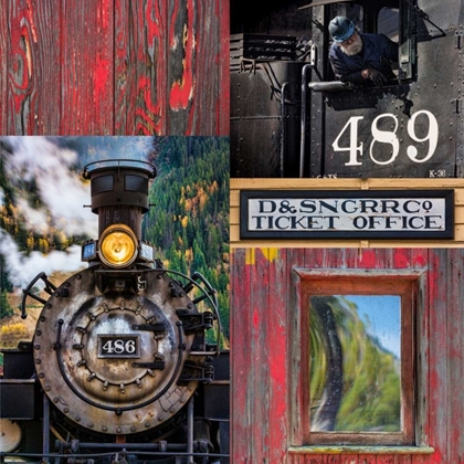 Picture of HISTORIC TRAIN COLLAGE IV