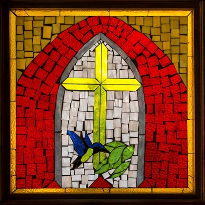 Picture of STAINED GLASS CROSS II