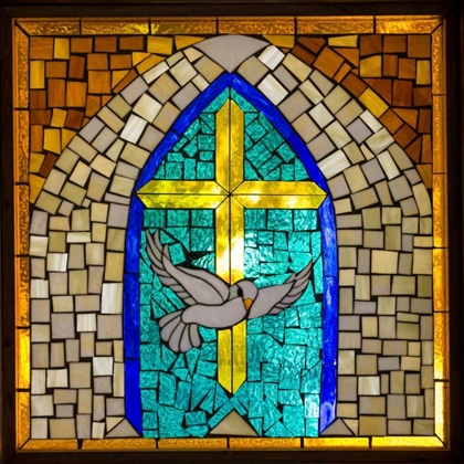 Picture of STAINED GLASS CROSS V