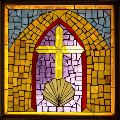Picture of STAINED GLASS CROSS VI