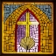Picture of STAINED GLASS CROSS VI