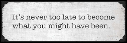 Picture of NEVER TOO LATE
