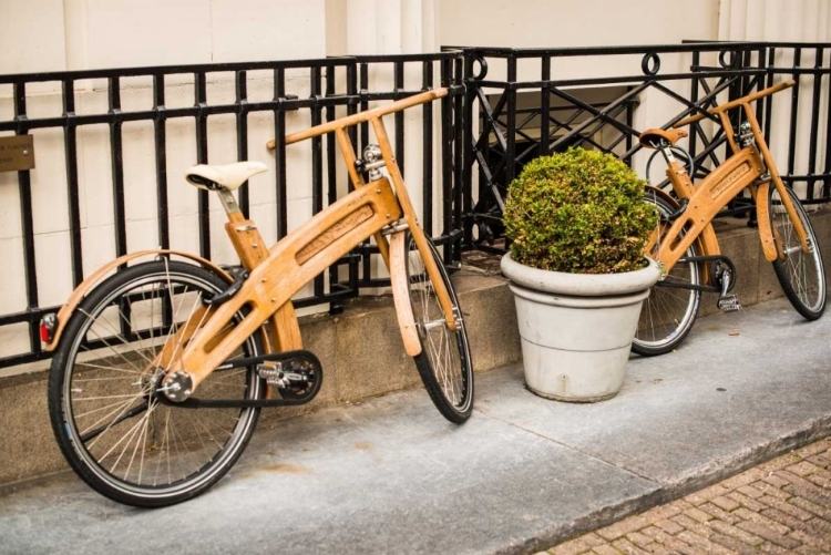 Picture of WOODEN BICYCLES IN AMSTERDAM