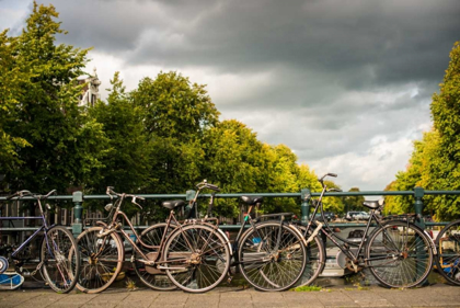 Picture of BIKES ON BRIDGE I