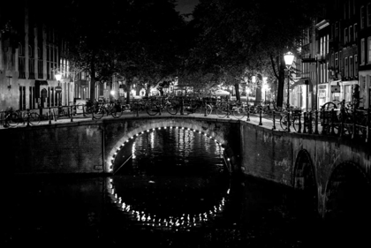 Picture of B AND W CANAL AT NIGHT II