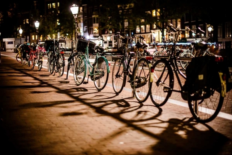 Picture of AMSTERDAM BIKES AT NIGHT I