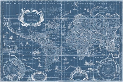 Picture of BLUEPRINT WORLD MAP