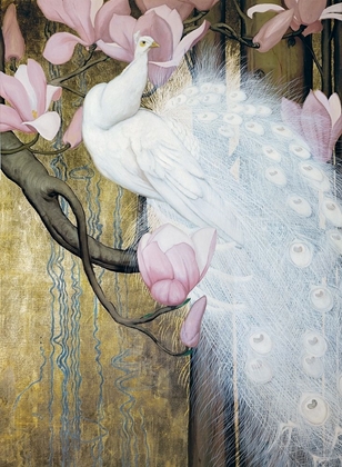 Picture of PEACOCK WITH MAGNOLIA