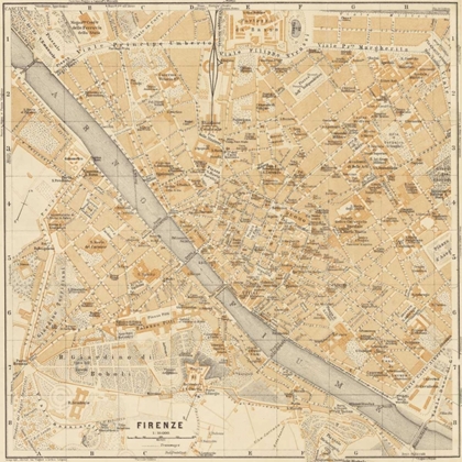 Picture of MAPA DI FIRENZE 1896