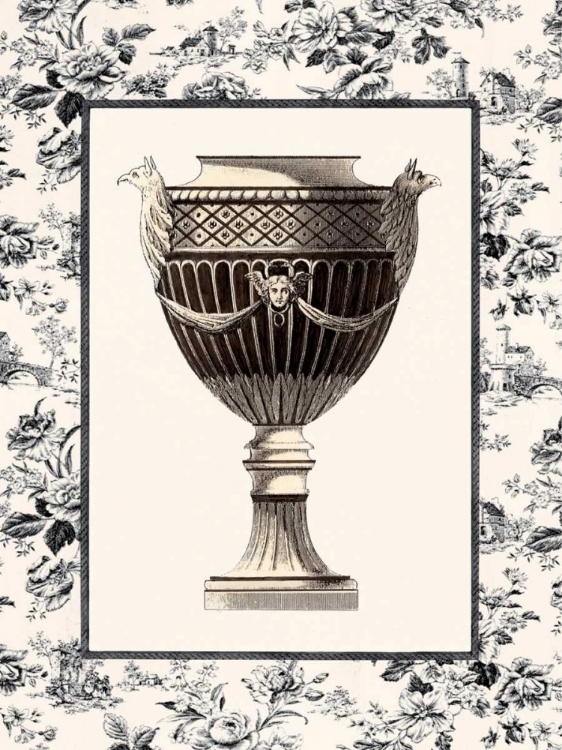 Picture of ROMAN URN WITH TOILE I