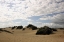 Picture of SAN DUNE WITH CLOUDY SKY