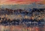 Picture of SUNSET OVER THE CITY WITH TREES SARDINIA