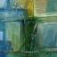 Picture of GREEN ABSTRACT CAOTIC LINE ISLAND