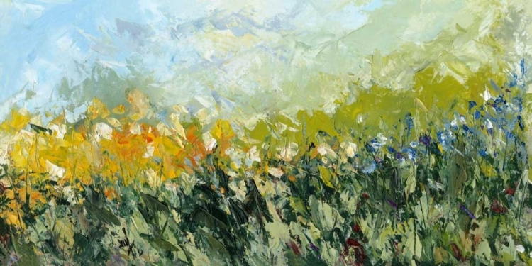 Picture of FLOWERING - WIND ON THE GREEN FIELD I 