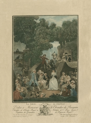 Picture of EIGHTEENTH CENTURY PARTY IN THE GARDEN OF THE FRENCH CASTLE