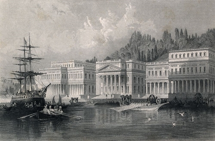 Picture of ANCIENT VIEW ON SULTAN MAHMOUD PAPALCE ON BOSPHORUS