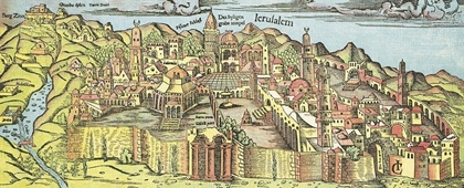 Picture of ANCIENT VIEW OF JERUSALEM CITY 