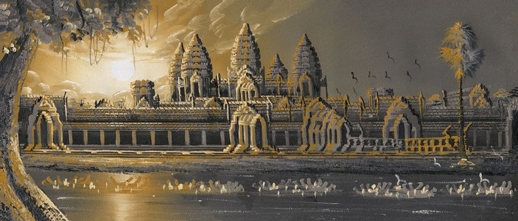 Picture of GREY OCHER BURMA TEMPLE