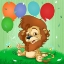 Picture of THE LION AND THE BALLOONS