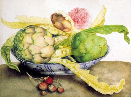 Picture of ARTICHOKE, ROSE ANDSTRAWBERRIES