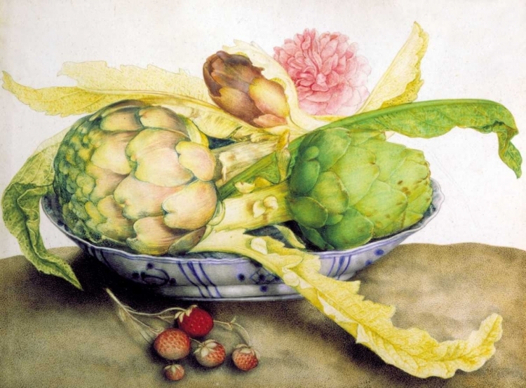 Picture of ARTICHOKE, ROSE ANDSTRAWBERRIES