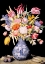 Picture of CHINESE VASE, VARIED FLOWERS, PRUNES