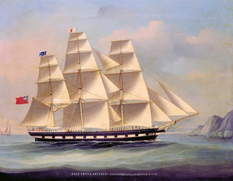 Picture of BARQUE TROAS ENTERING HONG KONG