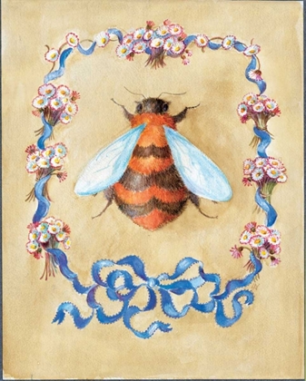 Picture of HONEY BEE AND DAISIES