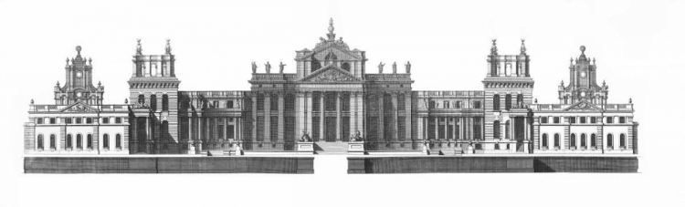 Picture of ELEVATION, NORTH FRONT BLENHEIM PALACE