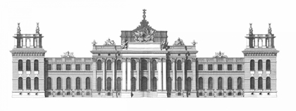 Picture of ELEVATION, SOUTH FRONT BLENHEIM PALACE