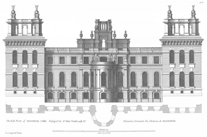 Picture of ELEVATION, EAST FRONT BLENHEIM PALACE