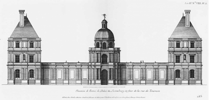 Picture of PALAIS DU LUXEMBOURG, ELEVATION- ENTRANCE