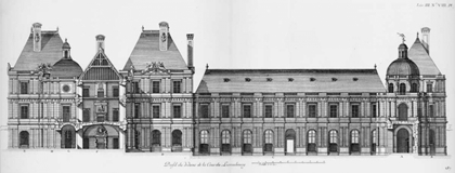 Picture of PALAIS DU LUXEMBOURG, ELEVATION AND SECTION
