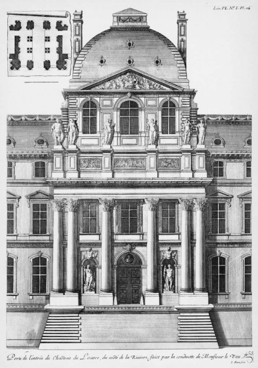 Picture of LOUVRE, ELEVATION OF ENTRANCE, SOUTH FACADE