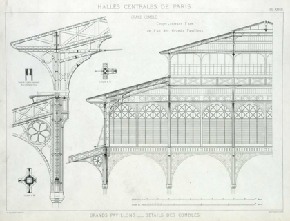 Picture of LES HALLES, PARIS, GRAND PAVILION DETAILS