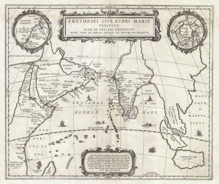 Picture of MAP OF INDIAN OCEAN, 1658